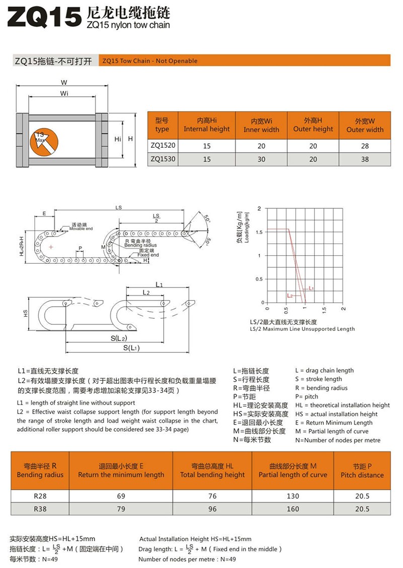 ZQ微型系列拖链