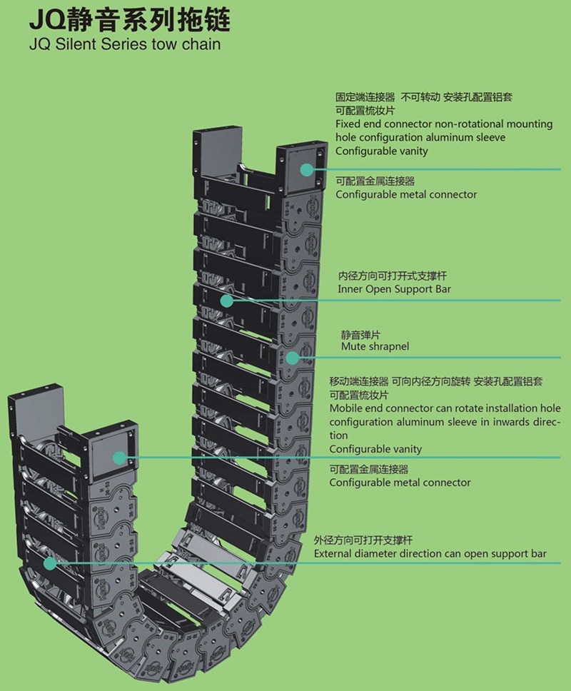 JQ静音系列拖链